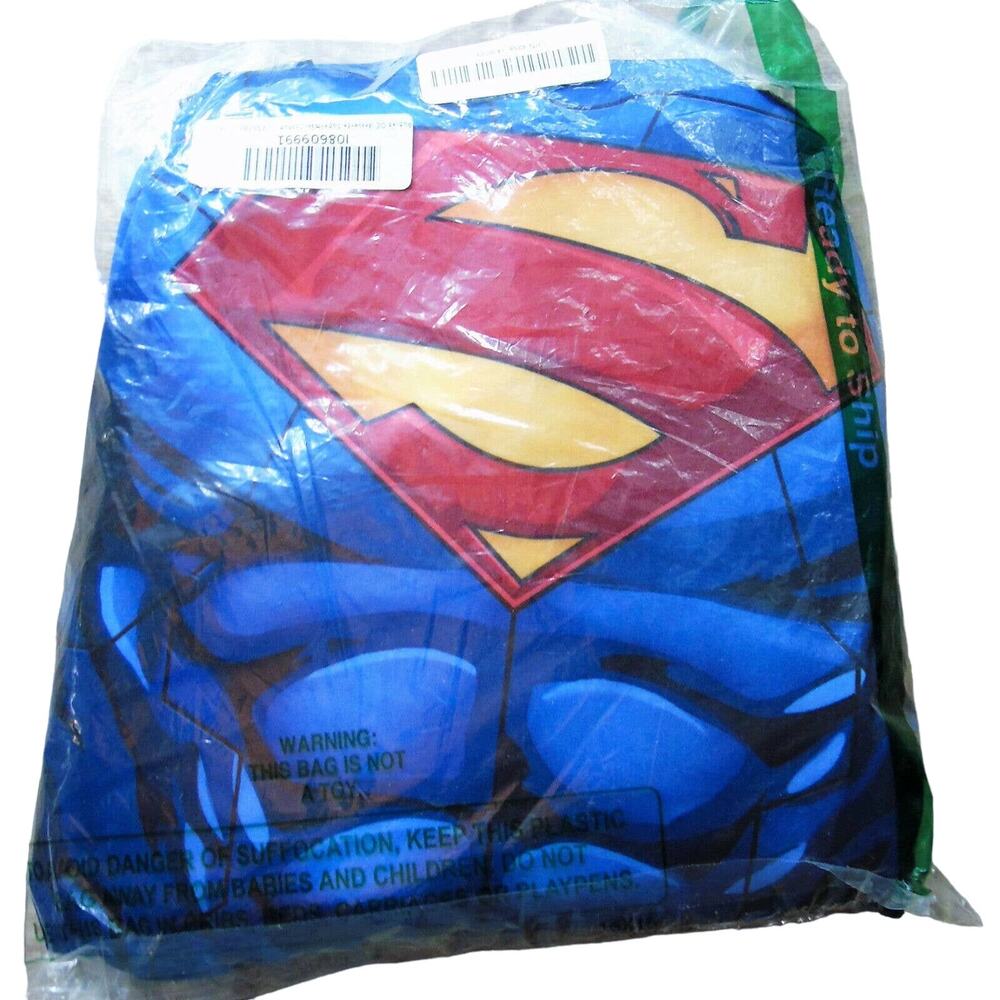Rubies Superman Costume Boots Cape Boys Size 14 (M) Kids Hero New DC Comics